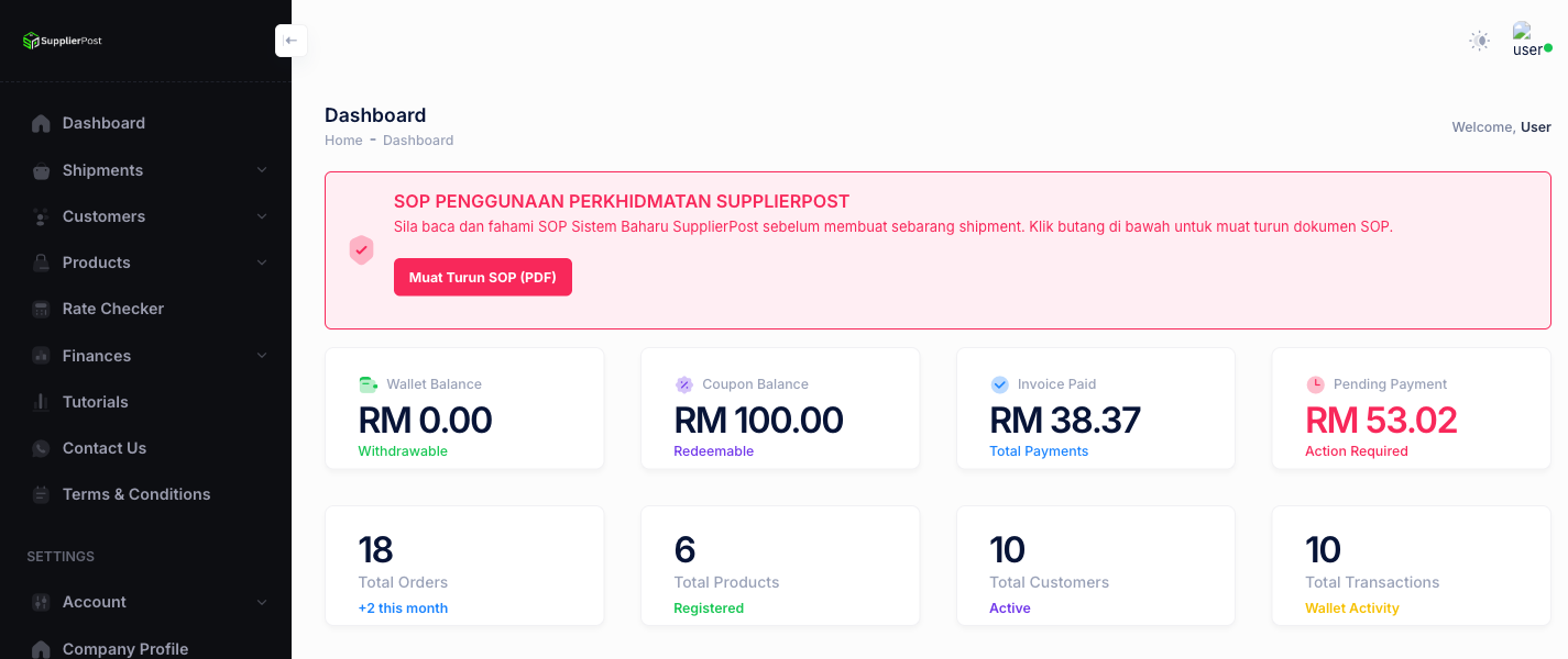 Dashboard & Analytics