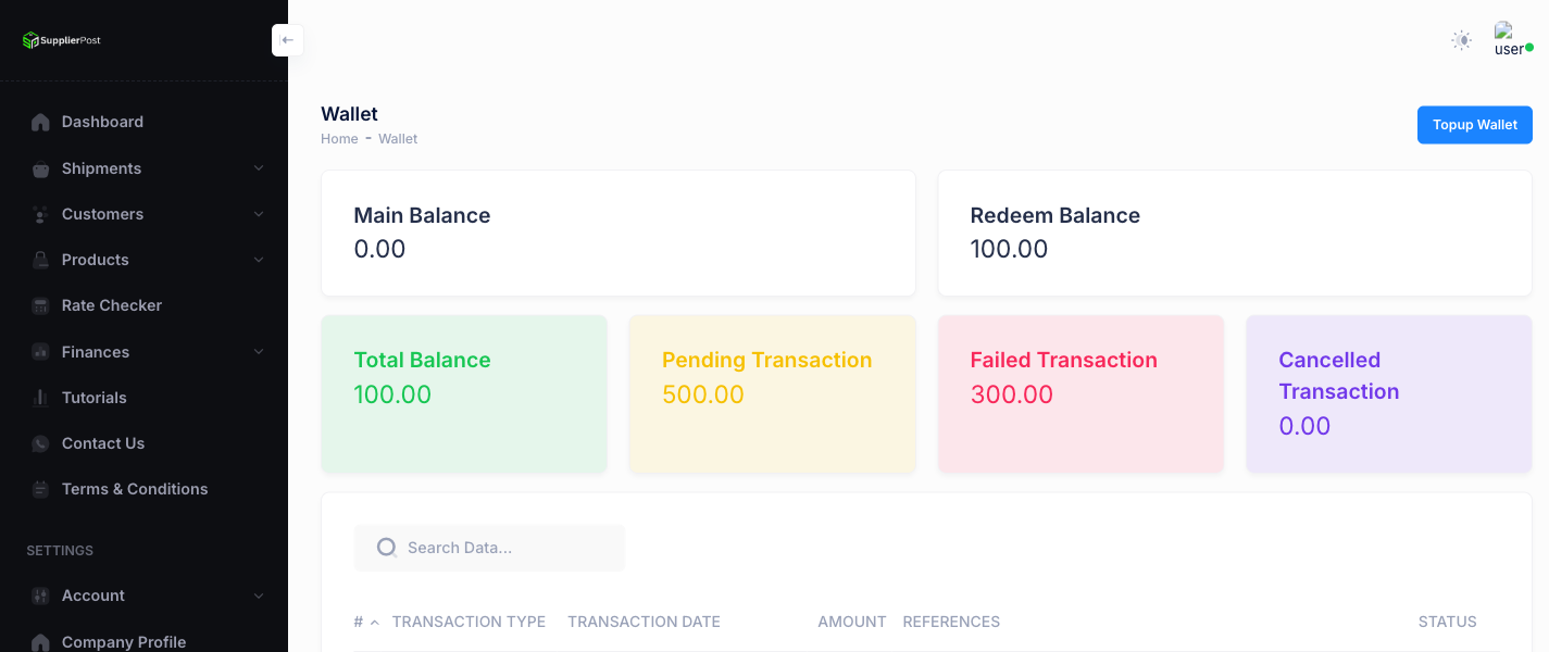 Wallet System